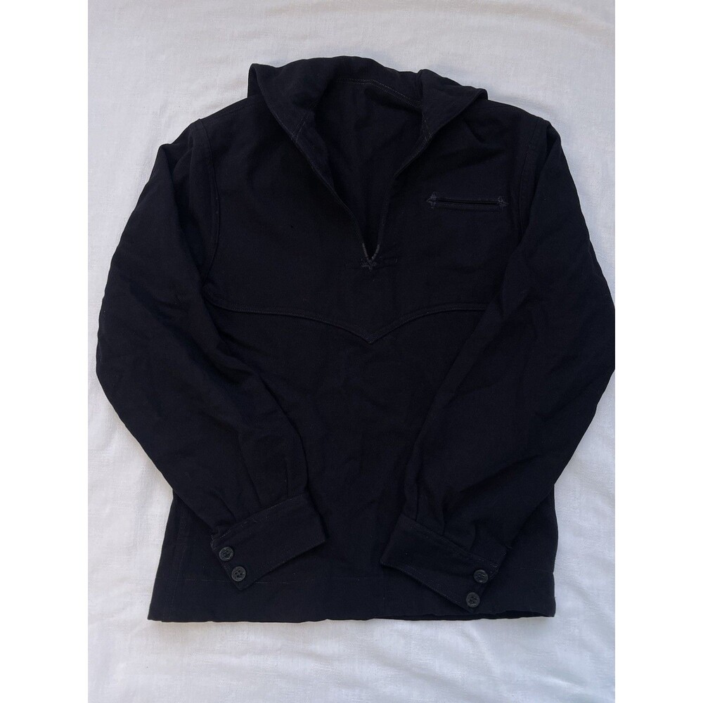 VTG US Navy 1940s WWII Wool Sailor Uniform Shirt Blue Men XS/S Cracker Jack